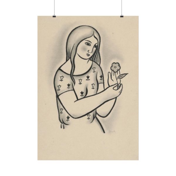 92411-196.jpg Girl With a Flower by Mikuláš Galanda Poster