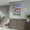 92411-224.jpg Ombre Pink and White Tulips Blooming in the Field Poster