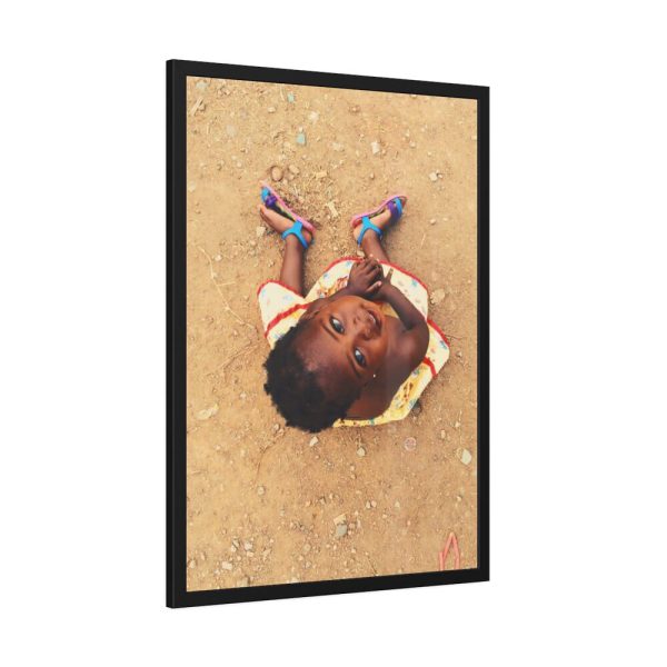 Happy African Kid Framed Poster