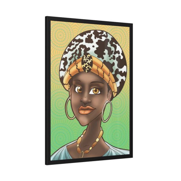 African Hair Scarf Culture Framed Poster
