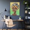 African Hair Scarf Culture Framed Poster