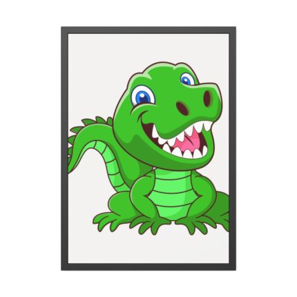 Smiling Crocodile Framed Poster