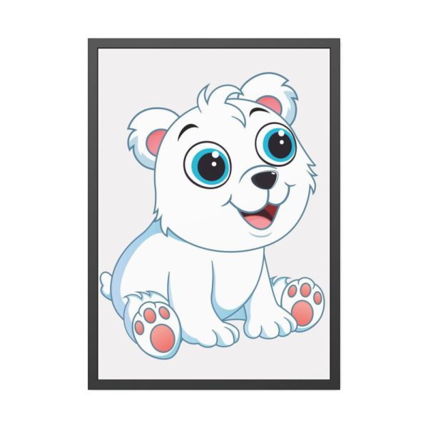 93830-152.jpg Baby Polar Bear Framed Poster