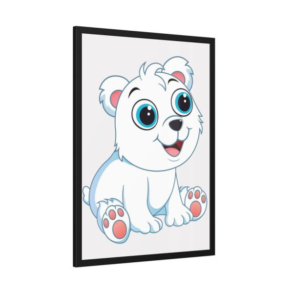 93830-153.jpg Baby Polar Bear Framed Poster