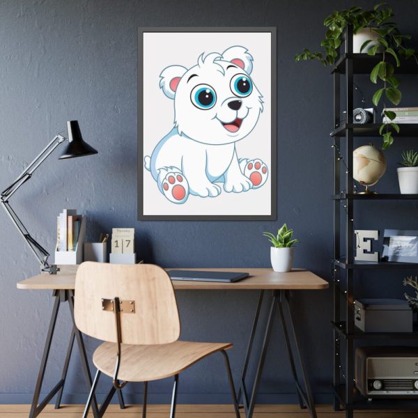 93830-154.jpg Baby Polar Bear Framed Poster