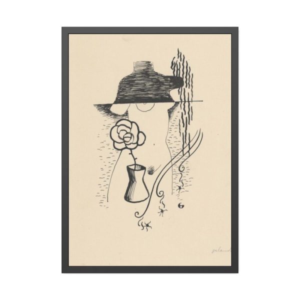 93830-168.jpg Woman and Flower by Mikuláš Galanda Framed Poster