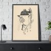 93830-171.jpg Woman and Flower by Mikuláš Galanda Framed Poster