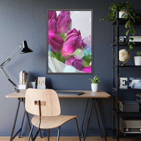 93830-190.jpg Purple Tulip Framed Poster
