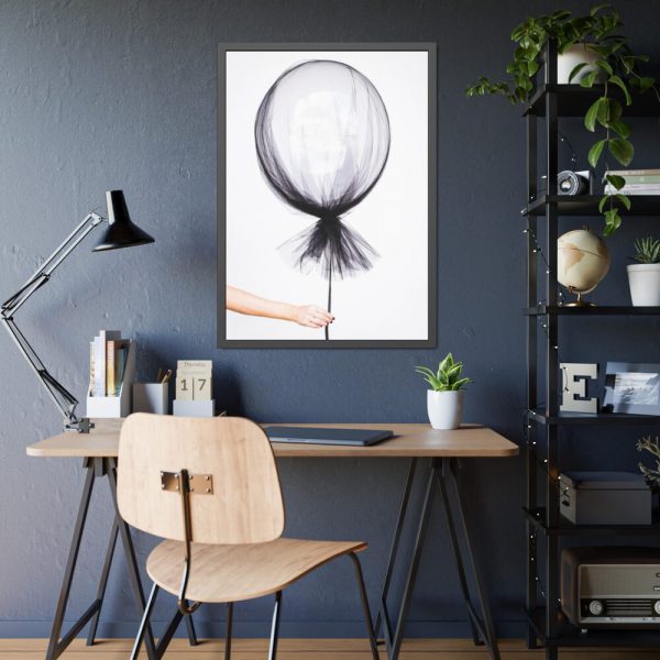93830-198.jpg Hand and Balloon Framed Poster