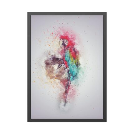 Parrot and Colors Framed Poster