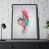 93830-239.jpg Parrot and Colors Framed Poster
