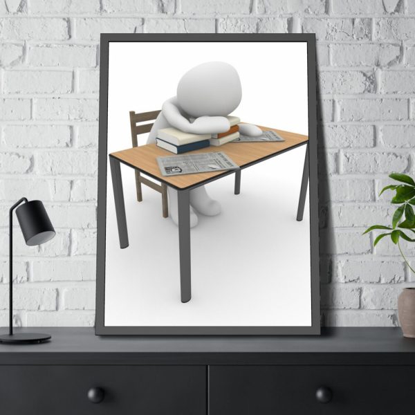 93830-27.jpg Little Slep at Work Framed Poster