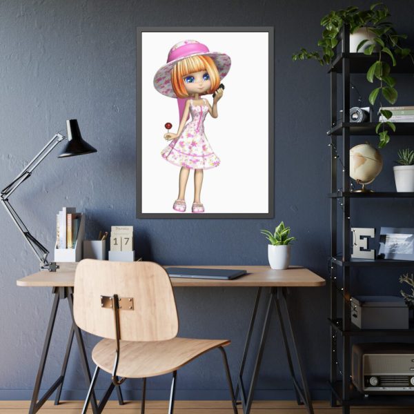 93830-38.jpg Little Girl Framed Poster