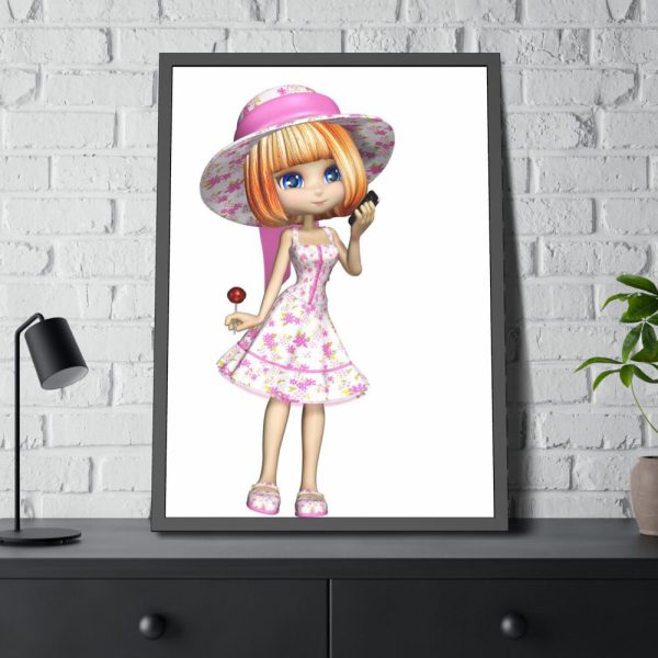 93830-39.jpg Little Girl Framed Poster