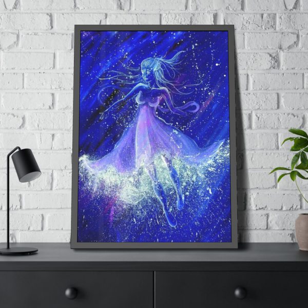 93830-43.jpg Stars Girl Framed Poster