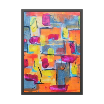 Watercolors Palette Framed Poster