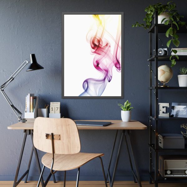 93830-70.jpg Colorful Smoke Framed Poster