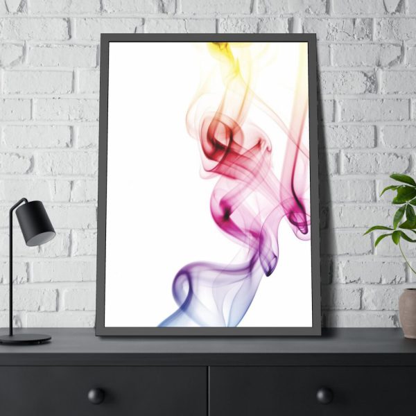 93830-71.jpg Colorful Smoke Framed Poster