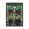 93830-72.jpg Cathedral Church Window Last Supper Framed Poster