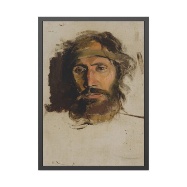 93830-88.jpg Christ by László Mednyánszky Framed Poster