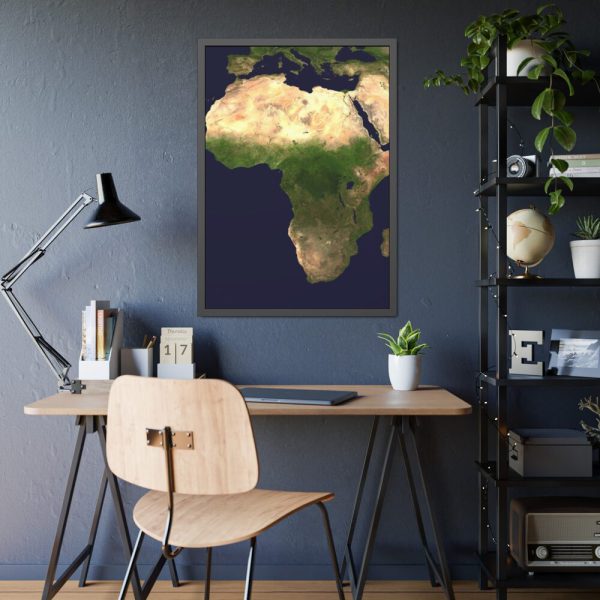 Africa Continent  Framed Poster