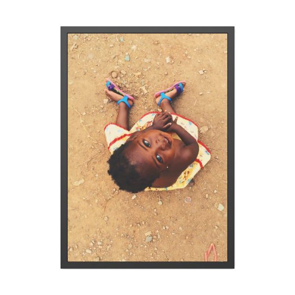 Happy African Kid Framed Poster