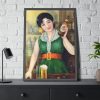 93831-119.jpg Asahi Beer Woman Framed Poster