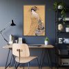 93831-142.jpg Japanese Woman with Dragon obi by Mihata Jōryū Framed Poster
