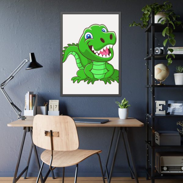 93831-146.jpg Smiling Crocodile Framed Poster