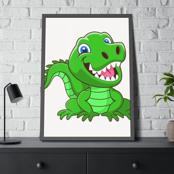 93831-147.jpg Smiling Crocodile Framed Poster