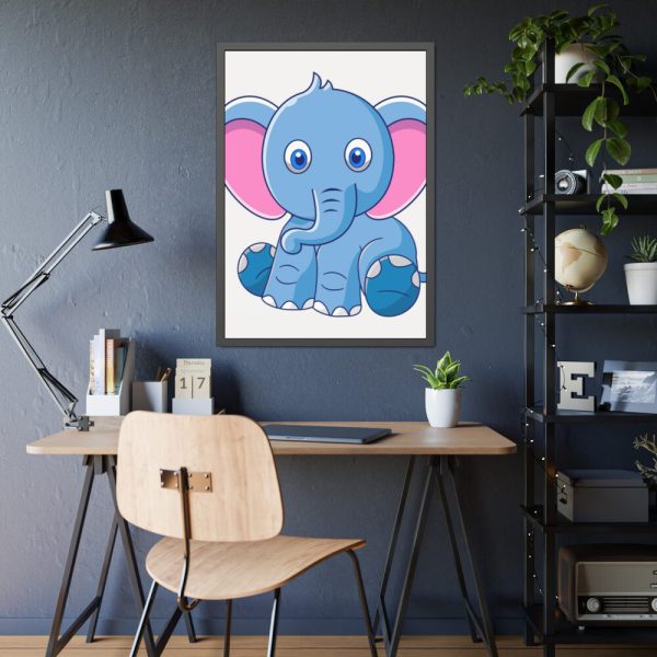 93831-150.jpg Baby Elephant Framed Poster