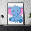 93831-151.jpg Baby Elephant Framed Poster