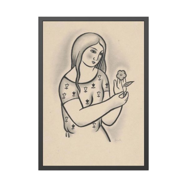 93831-156.jpg Girl With a Flower by Mikuláš Galanda Framed Poster