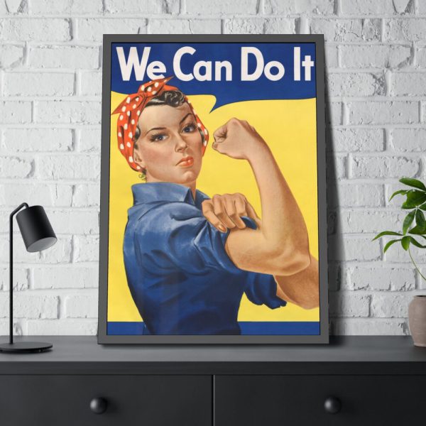 93831-231.jpg "We Can Do It!", also called "Rosie the Riveter" Framed Poster