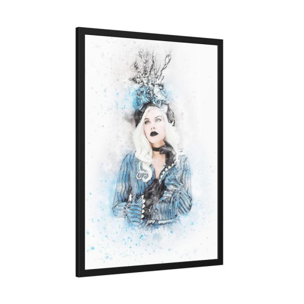 93831-241.jpg Vintage Style Girl Framed Poster
