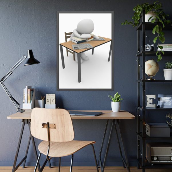 93831-26.jpg Little Slep at Work Framed Poster