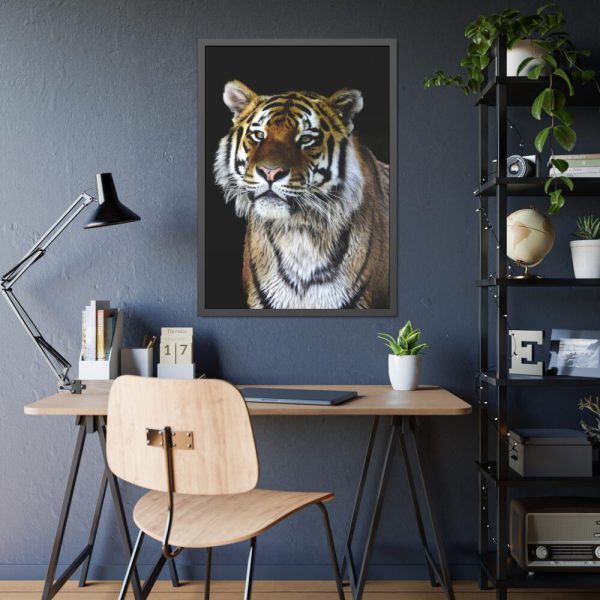 93831-58.jpg Cute Siberian Tiger Framed Poster