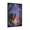 93831-61.jpg Photo Effect City Skyscrapers Lighting Ball Framed Poster