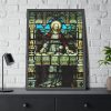 93831-75.jpg Cathedral Church Window Last Supper Framed Poster