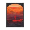 93831-80.jpg NASA Astronaut Stands on Mars Framed Poster