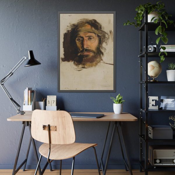 93831-90.jpg Christ by László Mednyánszky Framed Poster