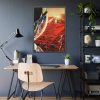 Astronauts Walking on Mars Framed Poster