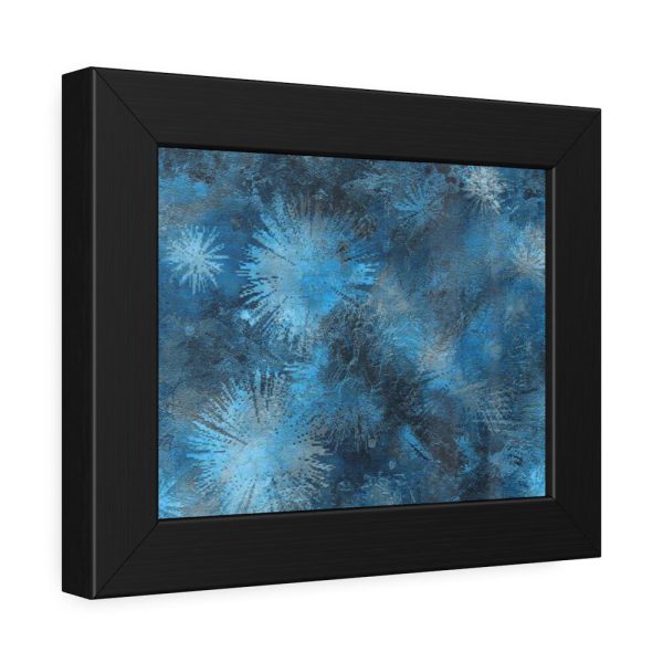 Аrt Painting Blue Blob Framed Poster