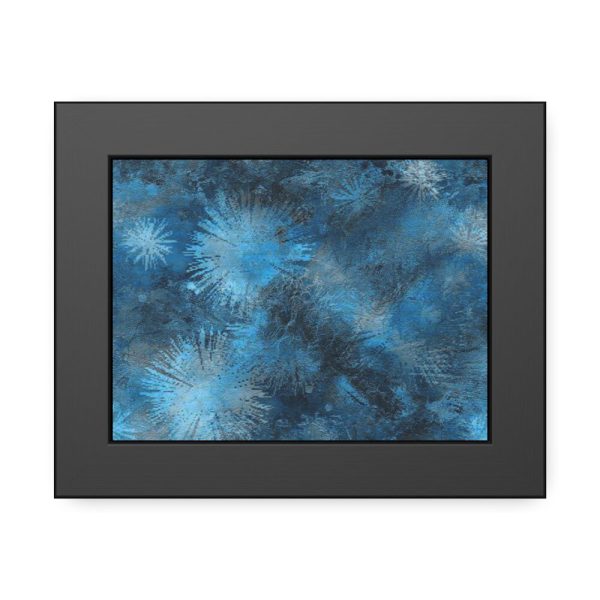 Аrt Painting Blue Blob Framed Poster