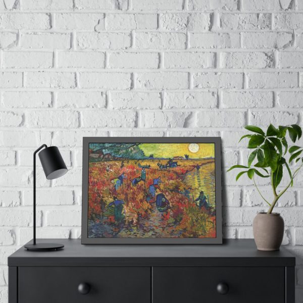 93846-7.jpg Vincent van Gogh's The Red Vineyard Framed Poster