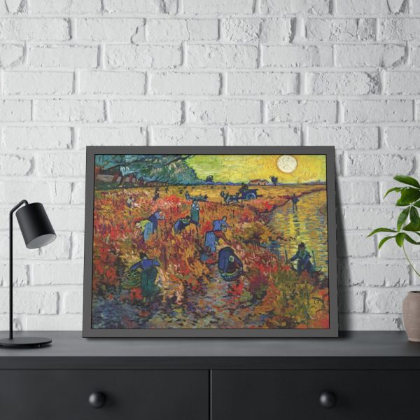 93850-7.jpg Vincent van Gogh's The Red Vineyard Framed Poster