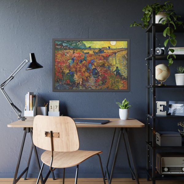 93852-6.jpg Vincent van Gogh's The Red Vineyard Framed Poster
