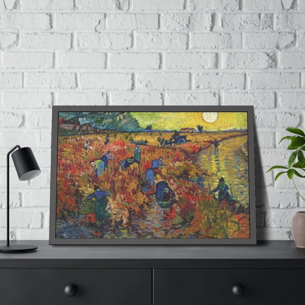 93853-7.jpg Vincent van Gogh's The Red Vineyard Framed Poster