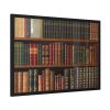 93854-105.jpg Antique Books in a Library Framed Poster