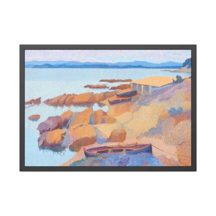 Calanque des Antibois by Henri-Edmond Cross Framed Poster